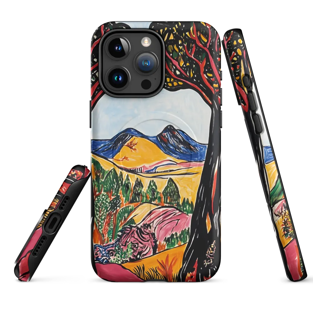 Vibrant Nature's Embrace | Phone Case |  15 Pro Max | MagSafe® Tough Case | Matte