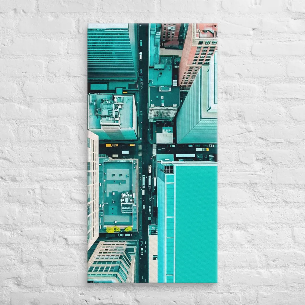 Urban Geometry: Aerial Perspective | Canvas | 20″×40″