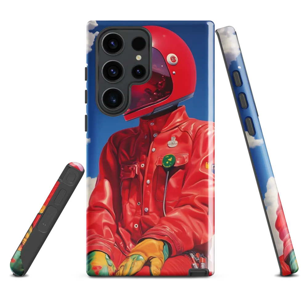 Astronaut in Crimson