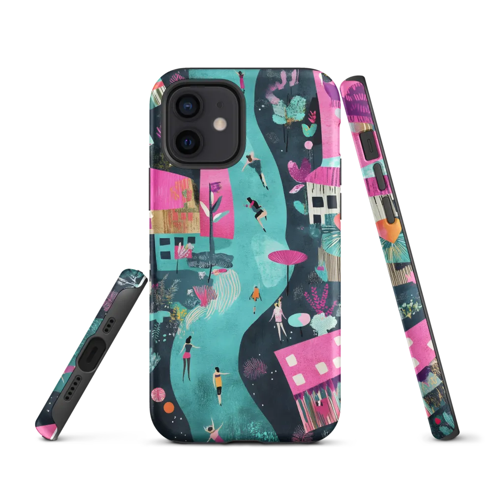Whimsical Journey Through a Vibrant Landscape | Phone Case |  12 | Tough Case | Matte