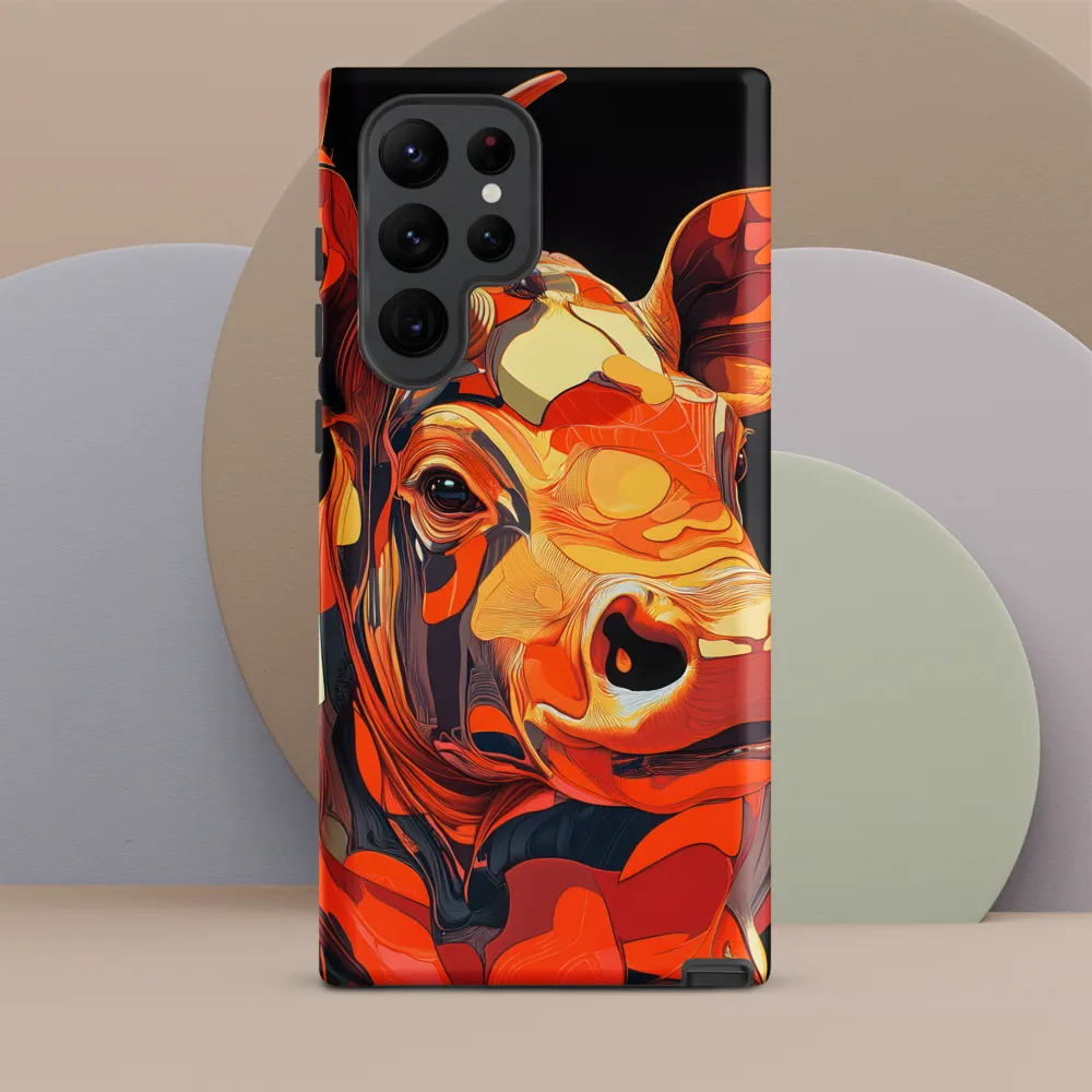 Modern Serenade: The Vibrant Cow