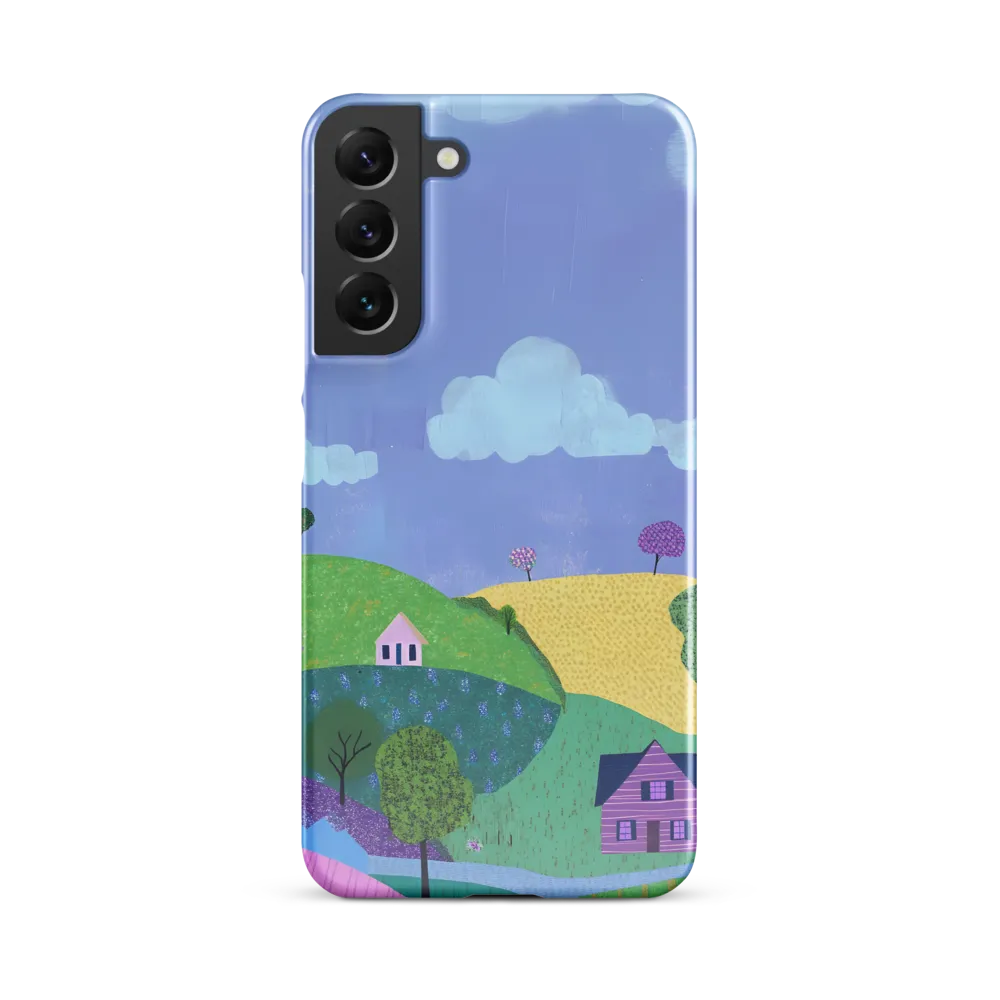 Whimsical Hills and Quaint Homes | Phone Case |  S22 Plus | Snap Case | Glossy