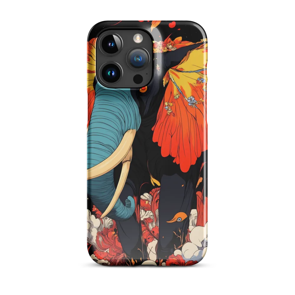 Majesty of the Floral Elephant | Phone Case |  15 Pro Max | Snap Case | Glossy