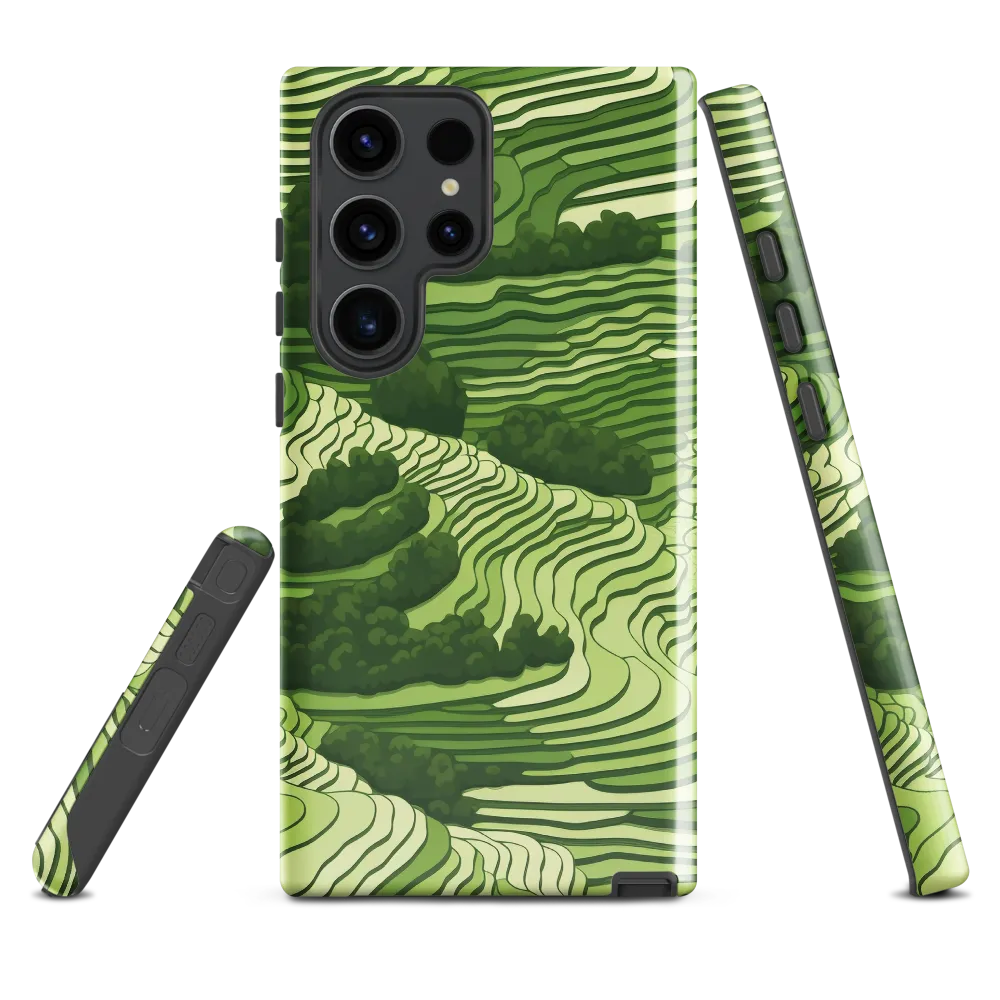 Waves of Green: An Abstract Landscape