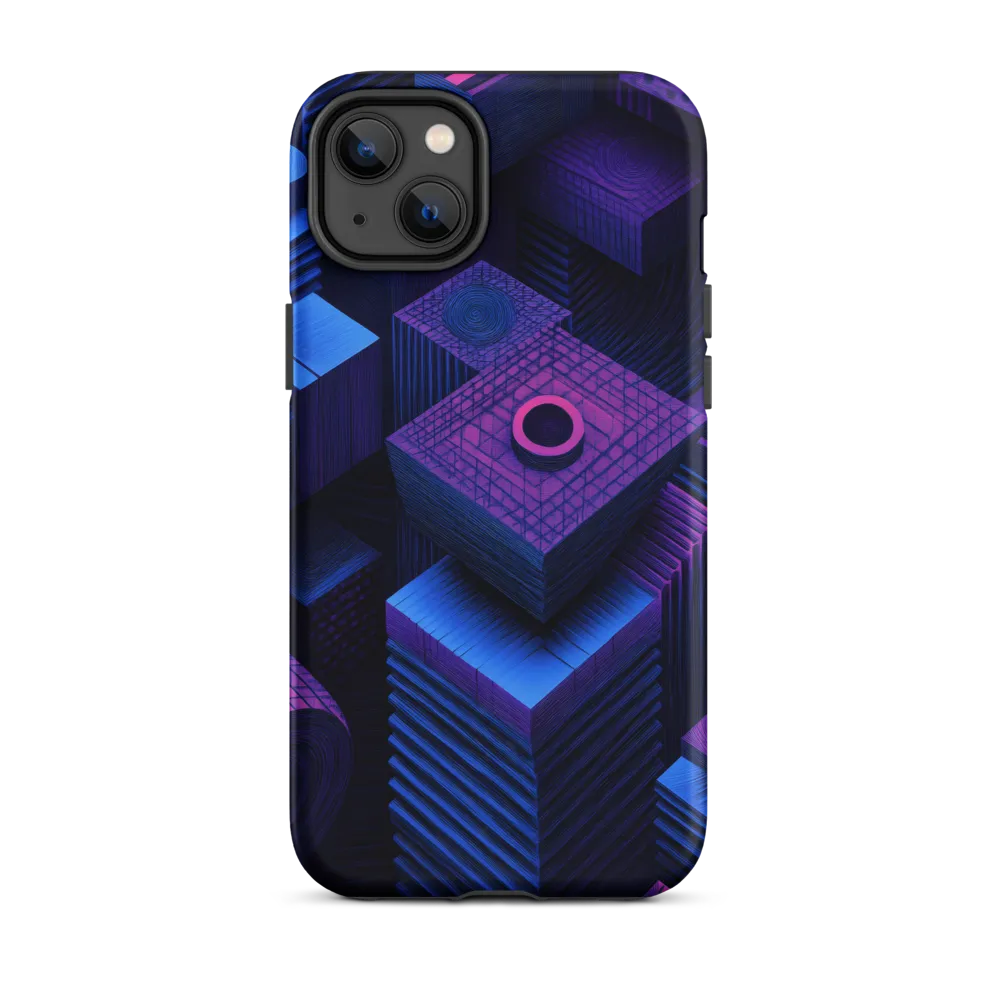 Geometric Dreams in Blue and Purple