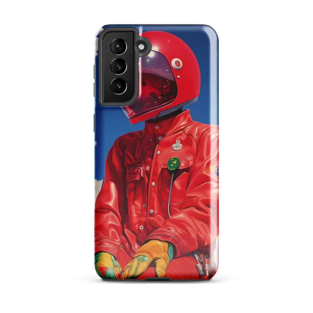 Astronaut in Crimson