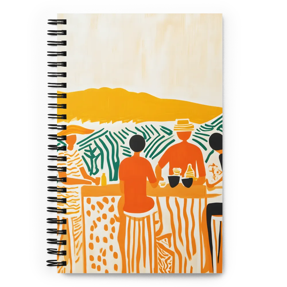 Summer Vibes: Café Conversations | Spiral Notebook