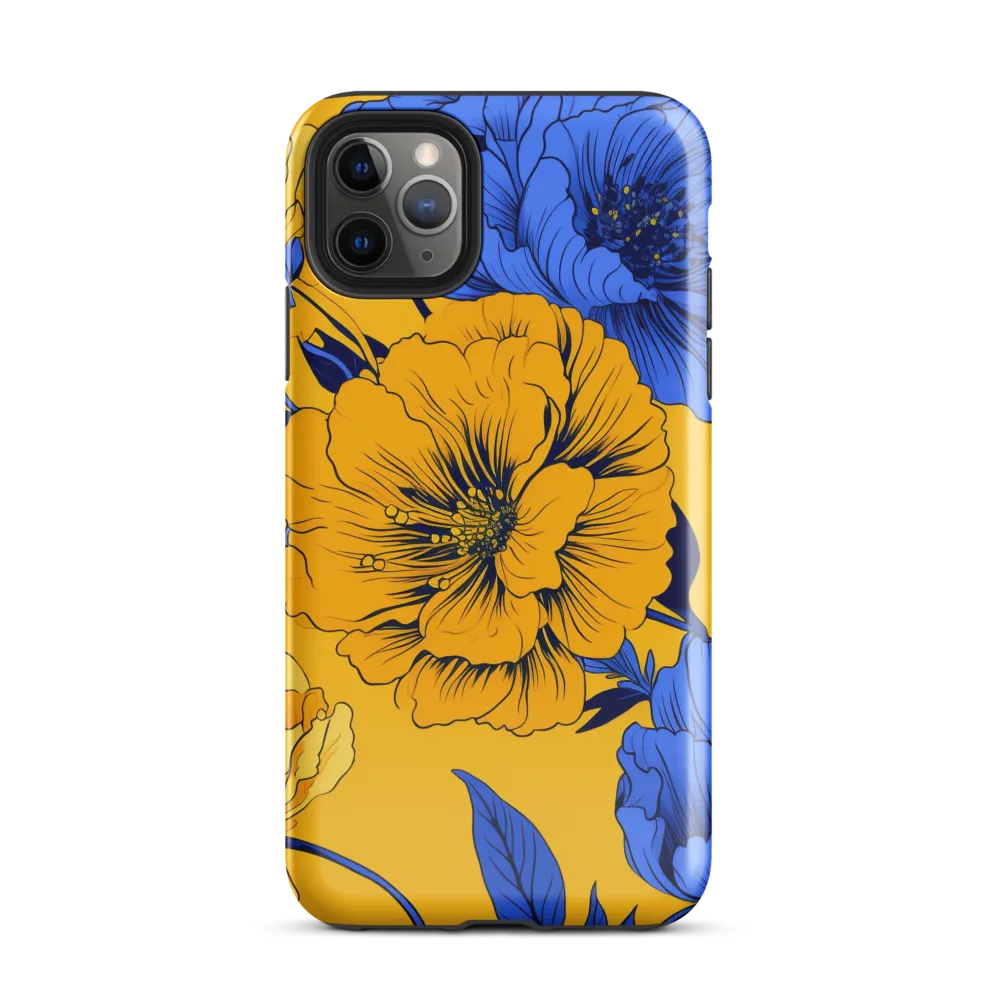 Vibrant Floral Harmony | Phone Case |  11 Pro Max | Tough Case | Glossy