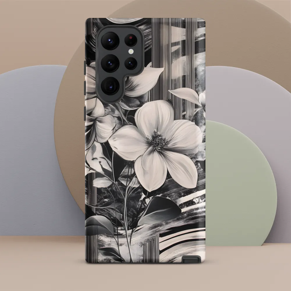 Ethereal Bloom: A Dance of Monochromes