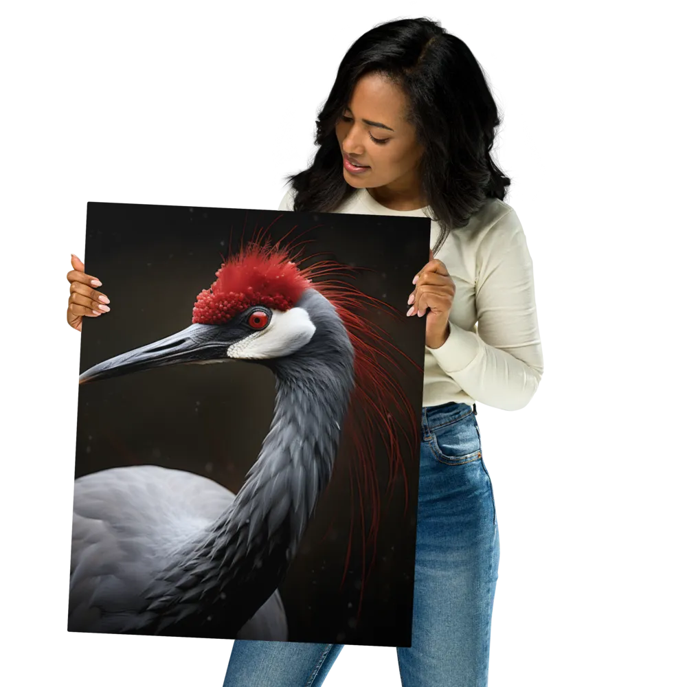 Ember-Crested Elegance | Metal Print | 16″×20″