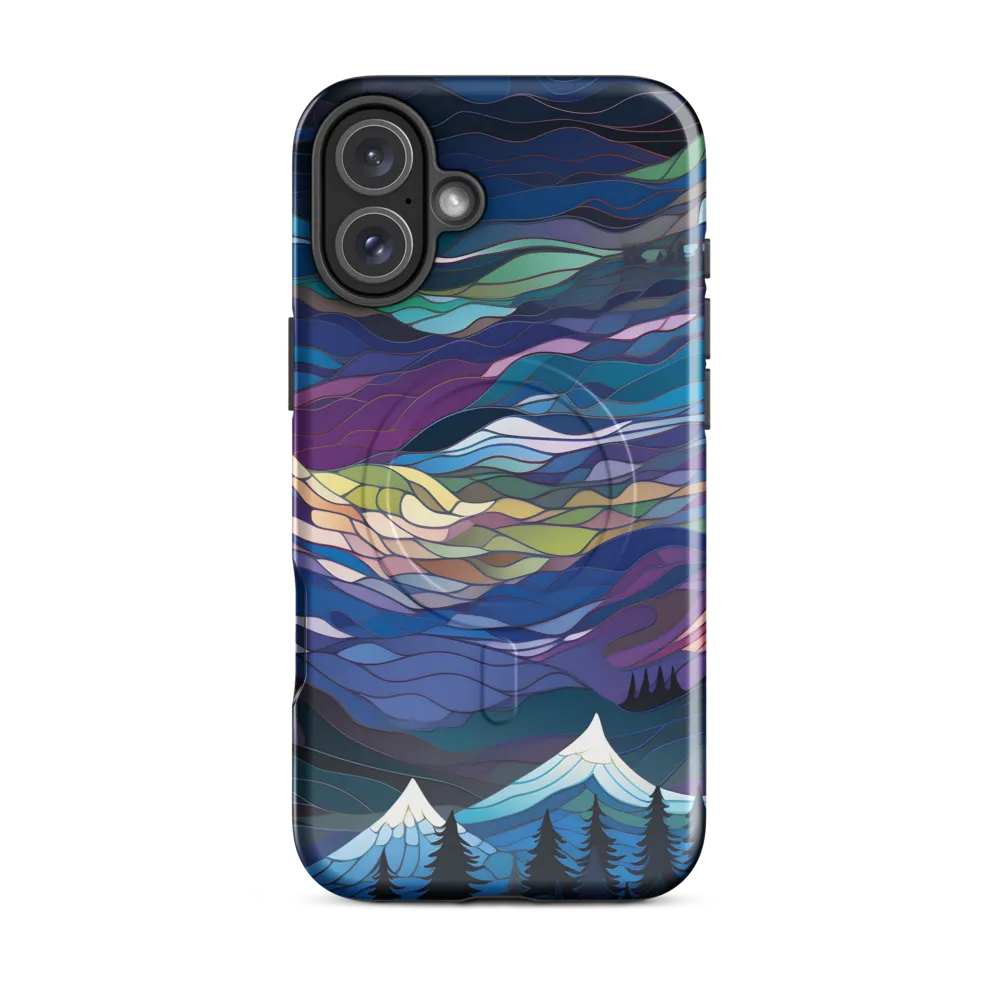 Twilight Peaks: An Abstract Mountain Landscape