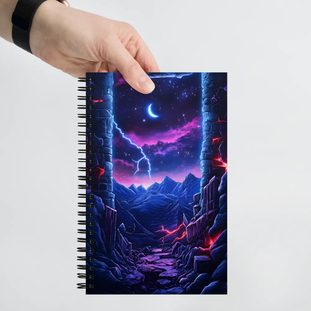 Portal to the Cosmic Peaks | Spiral Notebook