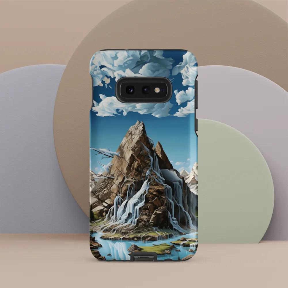 Majestic Cascade: A Mountain Masterpiece | Phone Case |  S10e | Tough Case | Matte