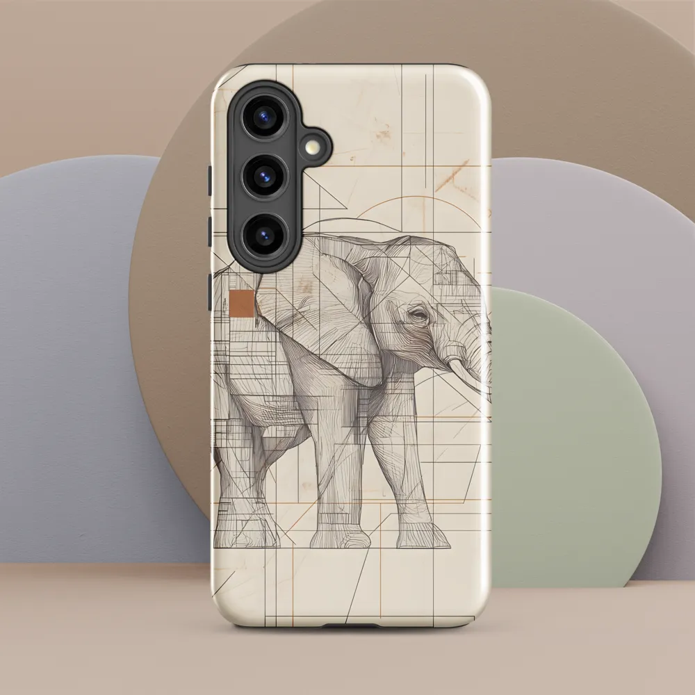 Geometric Elegance: The Steel Elephant