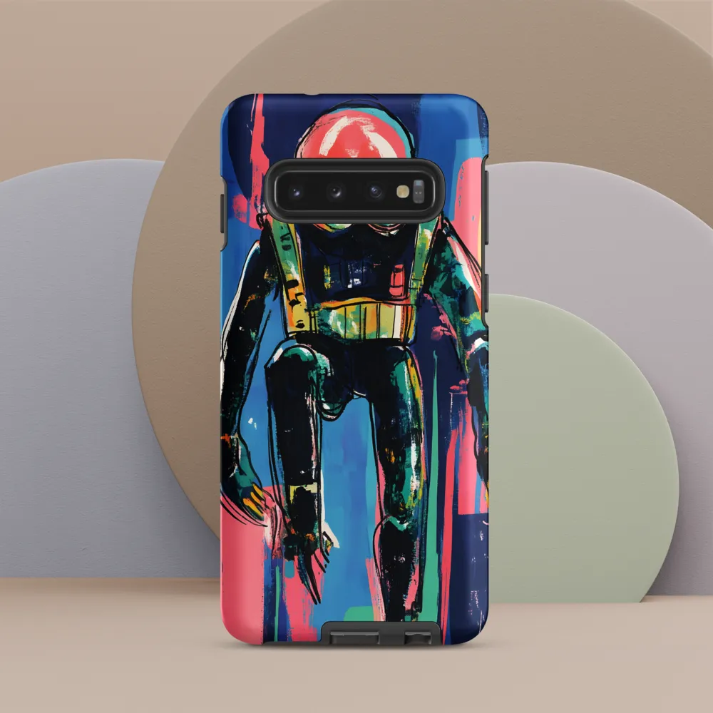 Diver in Vibrant Motion