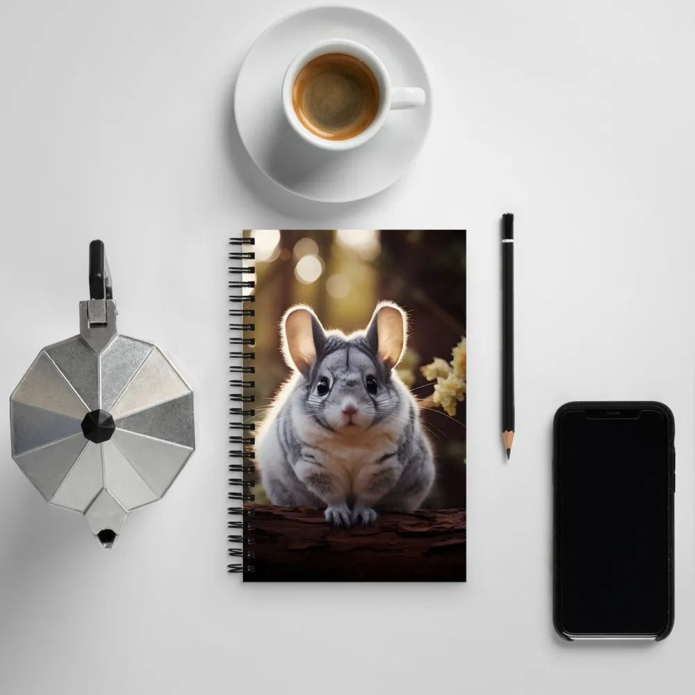 Curious Chinchilla in the Forest | Spiral Notebook