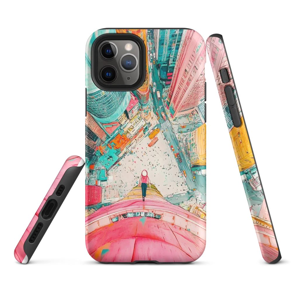 Vertical Horizons: A Surreal Cityscape Adventure | Phone Case |  11 Pro | Tough Case | Matte