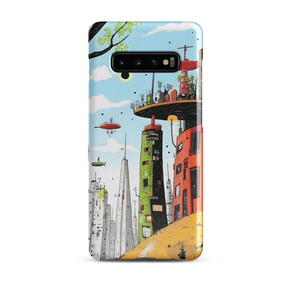 Futuristic Urban Dreamscape | Phone Case |  S10 Plus | Snap Case | Glossy