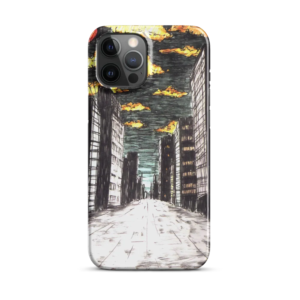 Eclipsed Cityscape | Phone Case |  12 Pro Max | Snap Case | Glossy