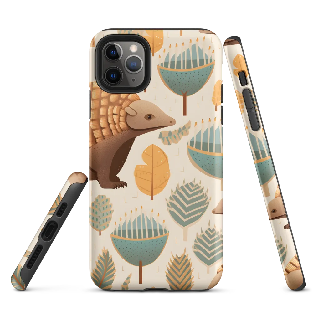 Pangolins in a Whimsical Habitat