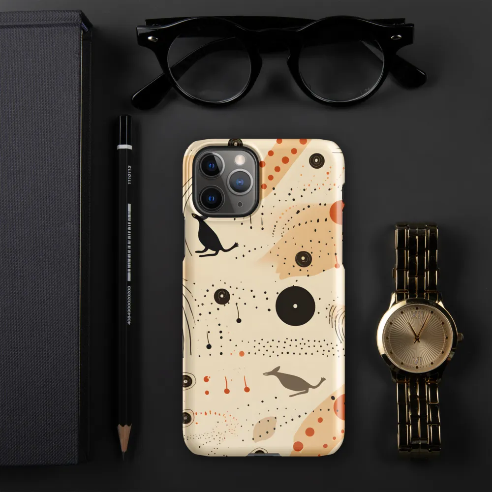 Playful Patterns in Earth Tones | Phone Case |  11 Pro | Snap Case | Glossy