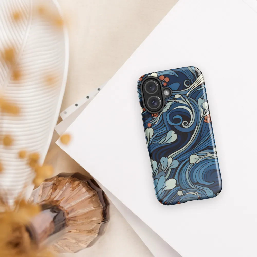 Nature's Elegance: An Oceanic Tapestry | Phone Case |  16 | Tough Case | Glossy