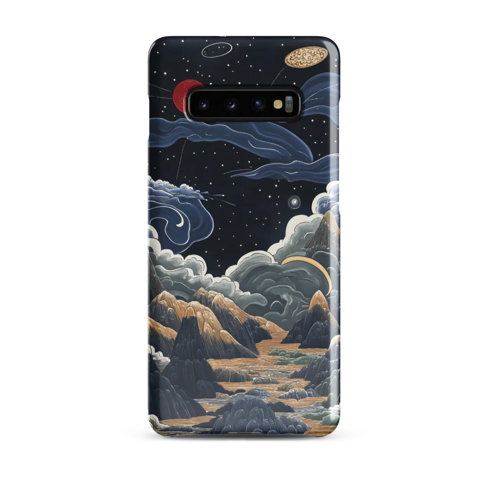 Celestial Harmony: Peaks and Planets | Phone Case |  S10 Plus | Snap Case | Glossy