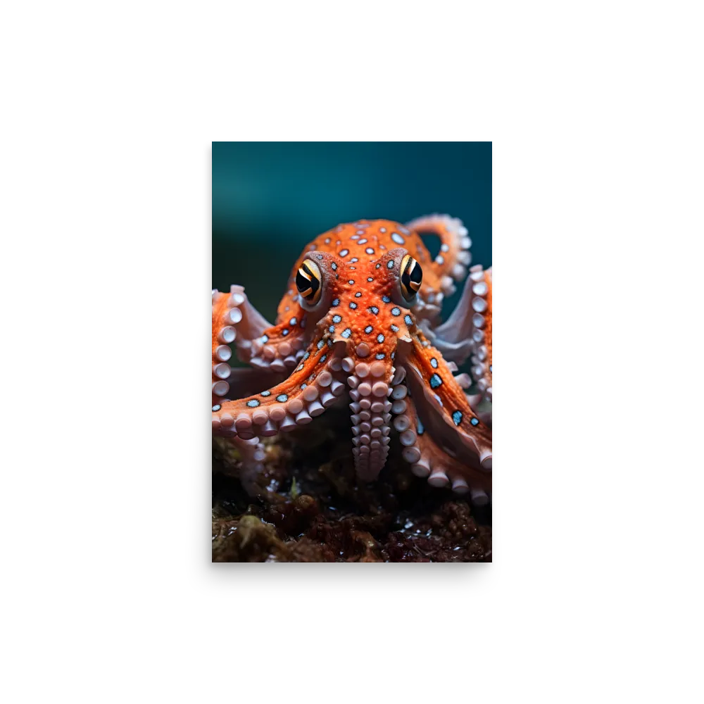 Curiosity of the Deep: The Orange Octopus | Poster | 12″×18″