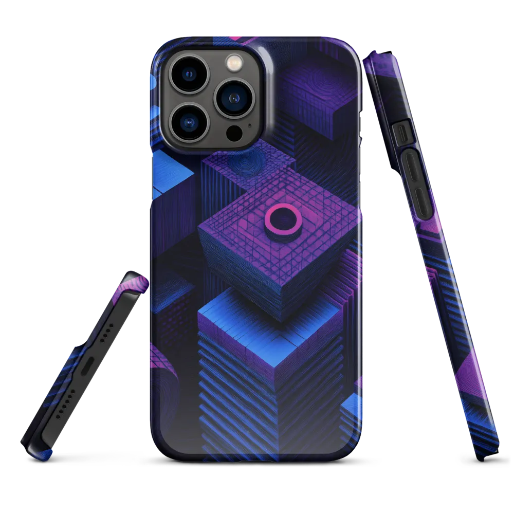 Geometric Dreams in Blue and Purple
