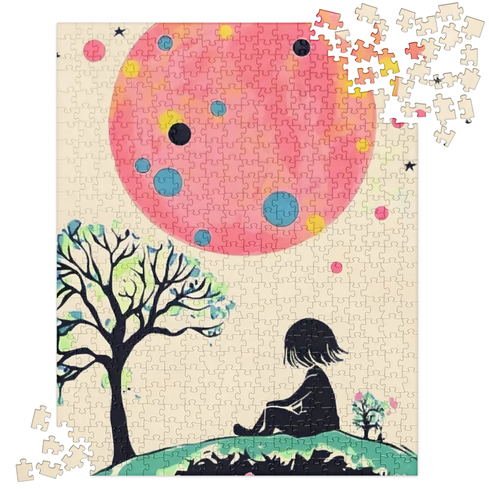 Gazing at the Pink Moon | Jigsaw Puzzle | 520 pieces