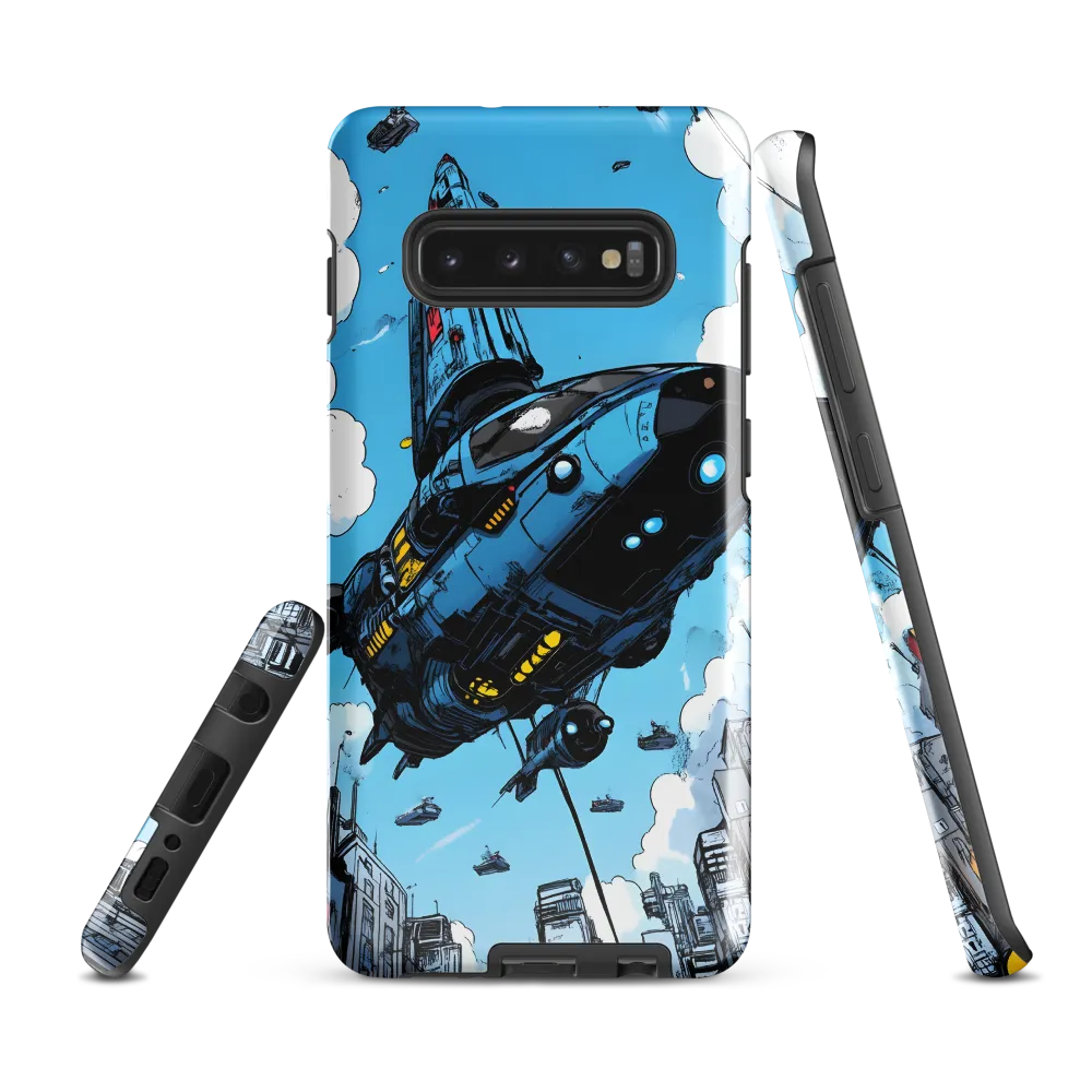 Skyward: A Journey Through the Futuristic City | Phone Case |  S10 Plus | Tough Case | Glossy