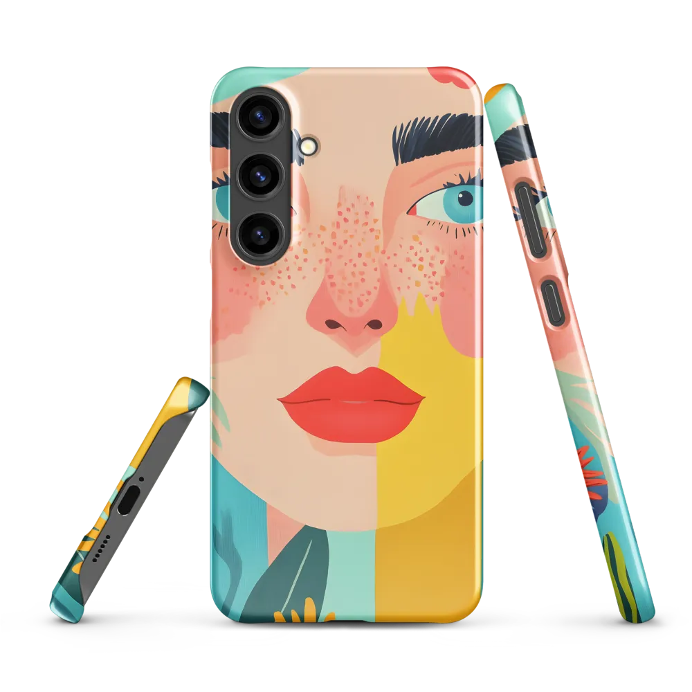 Floral Serenity: A Modern Portrait