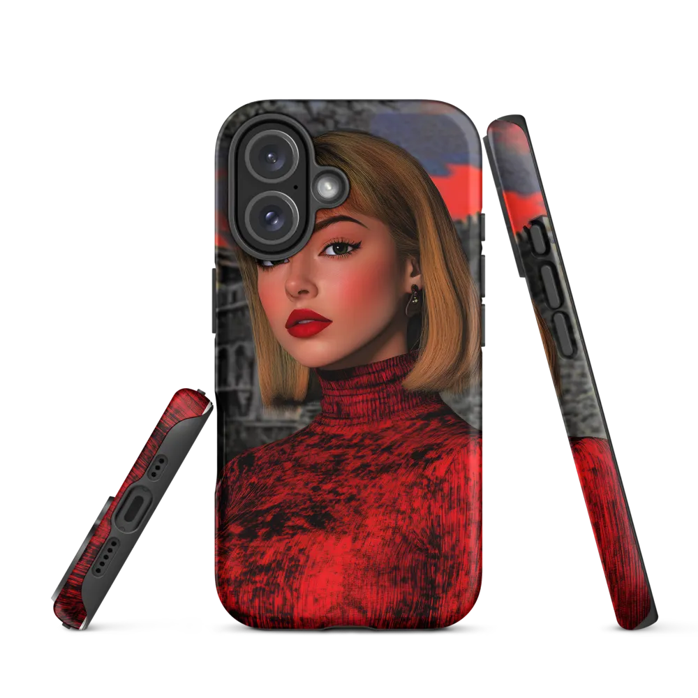 Mystique of the Scarlet Embrace | Phone Case |  16 | Tough Case | Matte