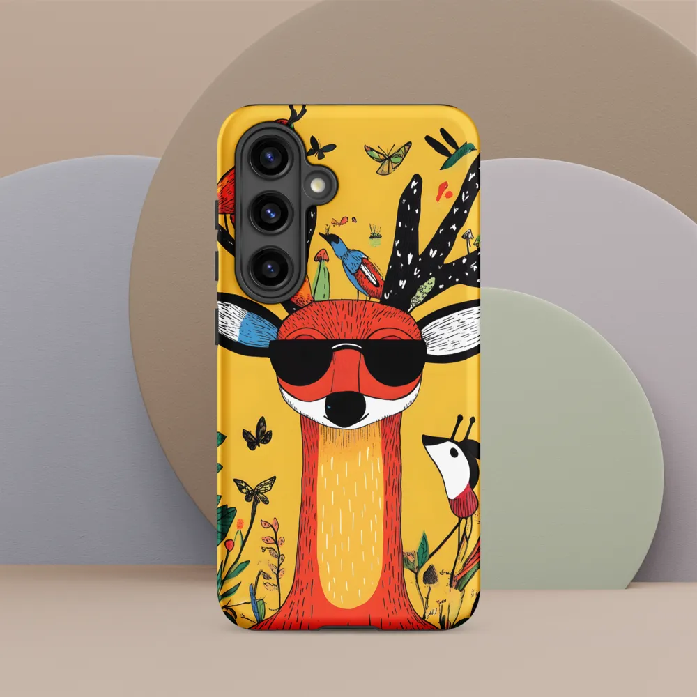 Playful Deer with Sunglasses