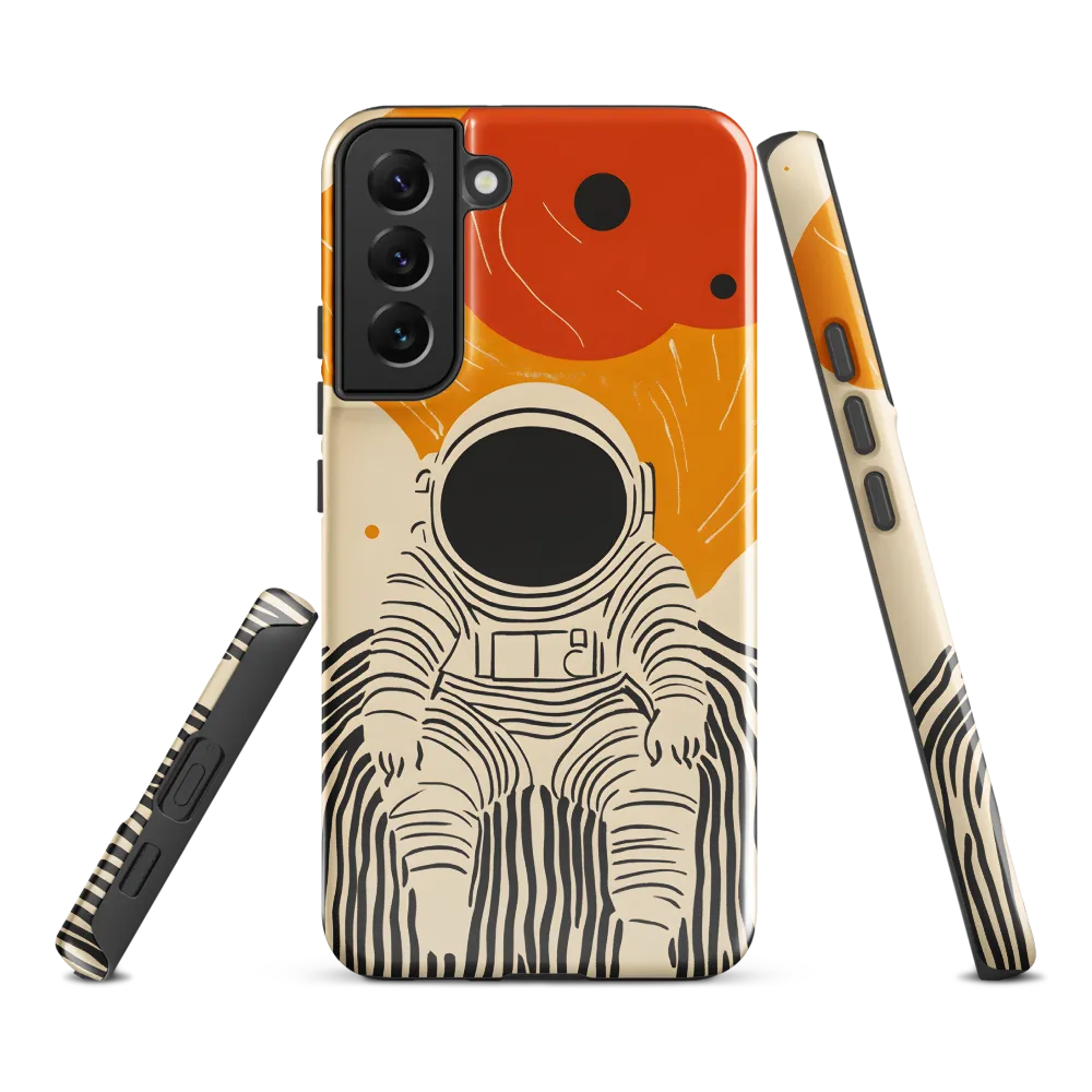 Astronaut in Cosmic Thoughts | Phone Case |  S22 Plus | Tough Case | Glossy