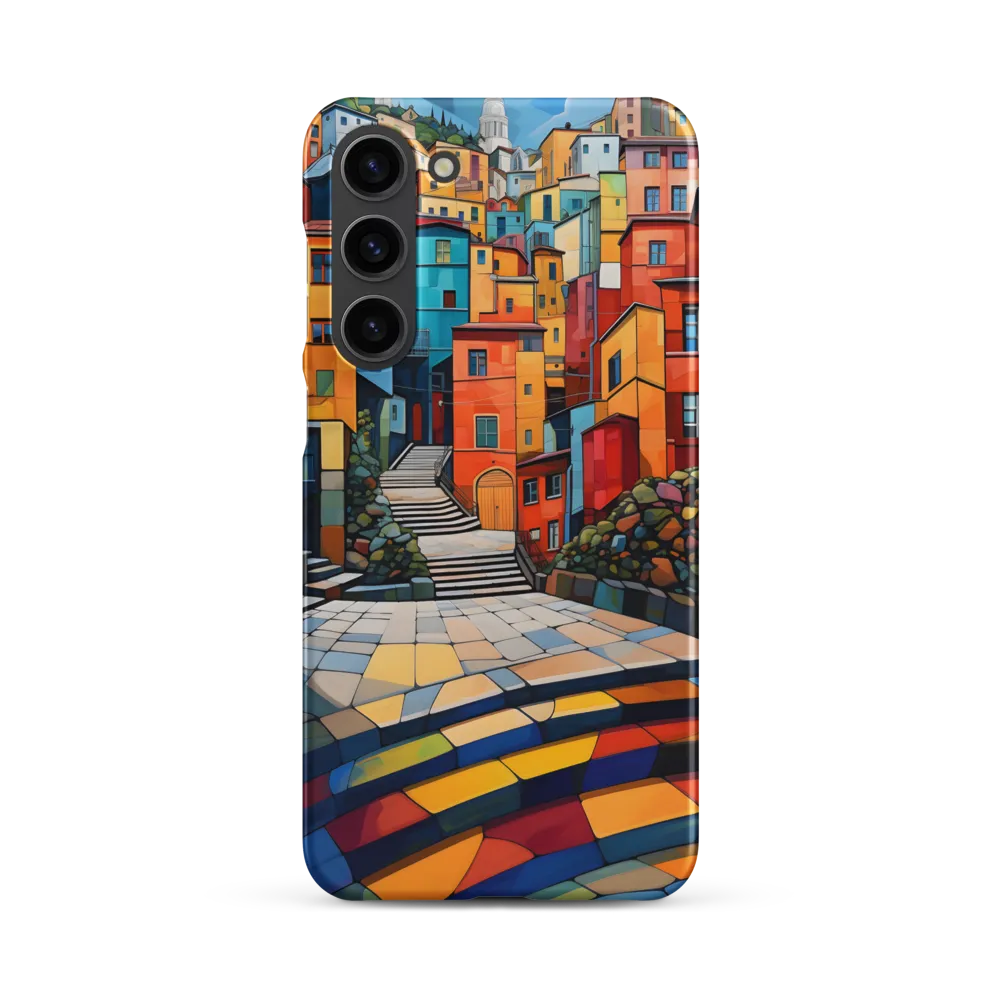Vibrant Village: A Cubist Journey