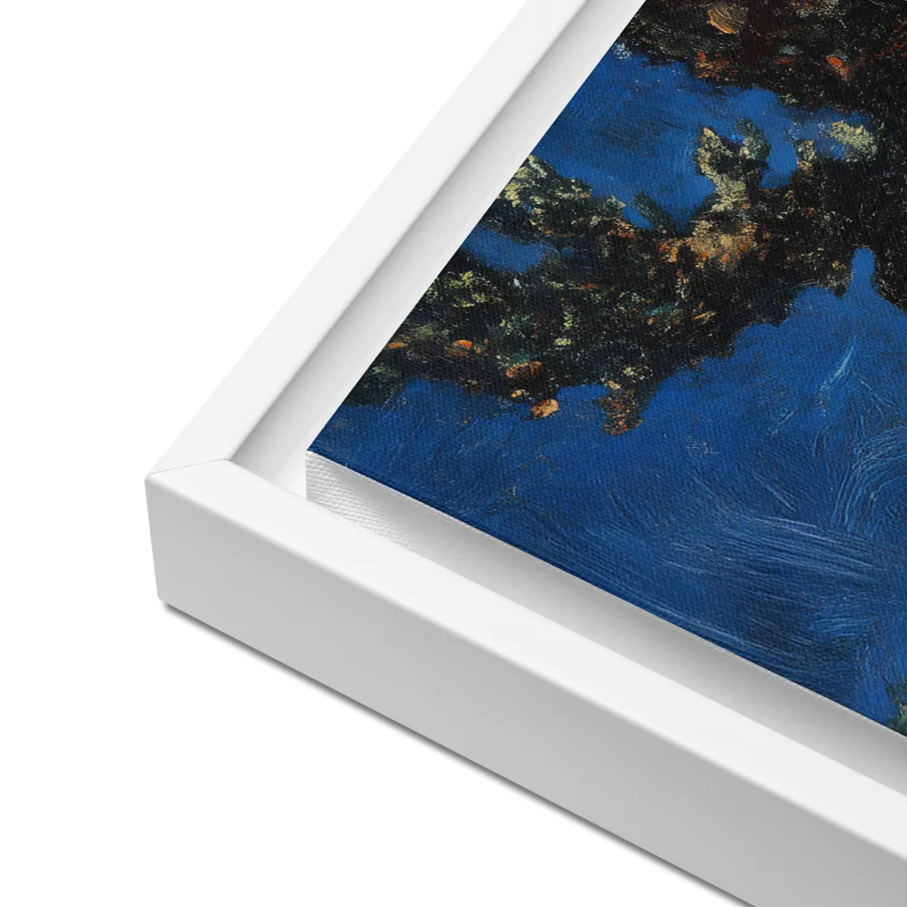 The Majestic Deer in Nature | Canvas with White Frame | 16″×16″