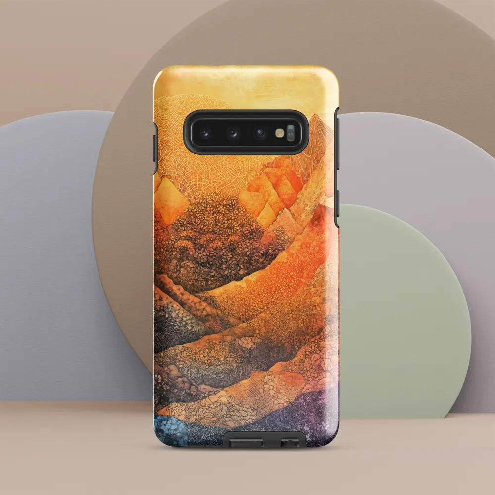 Serene Peaks of Color
