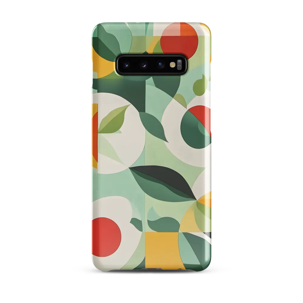 Harmony in Shapes: A Playful Abstract Design | Phone Case |  S10 Plus | Snap Case | Glossy