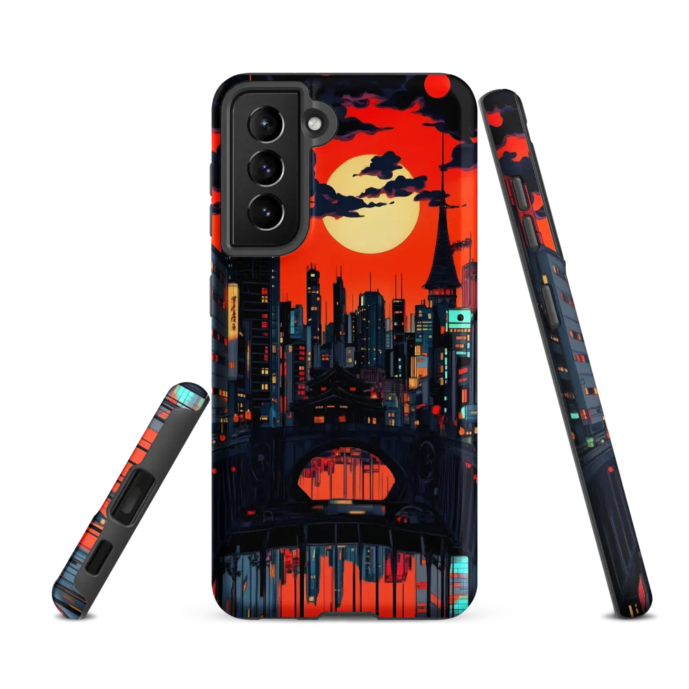 Nightfall in a Neon City