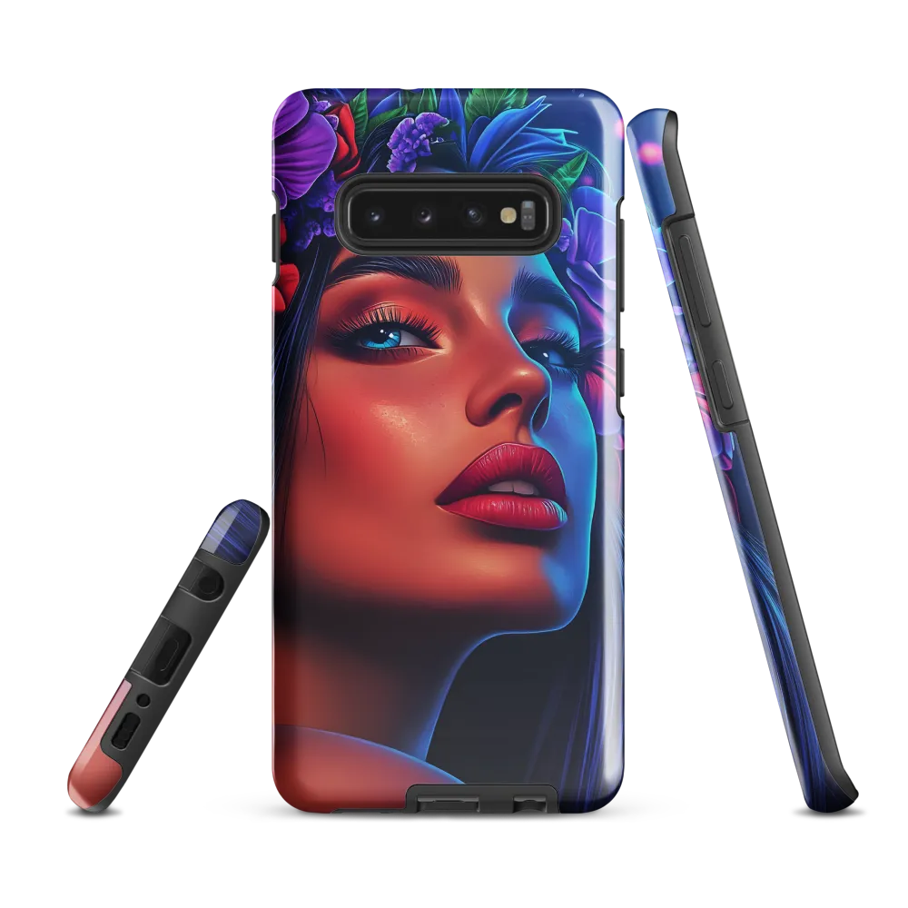 Radiance of the Floral Queen | Phone Case |  S10 Plus | Tough Case | Glossy