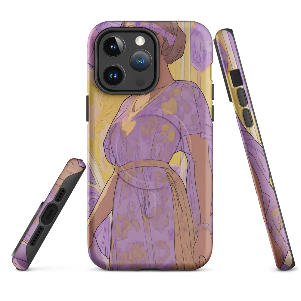Elegance in Floral Harmony | Phone Case |  14 Pro Max | MagSafe® Tough Case | Matte