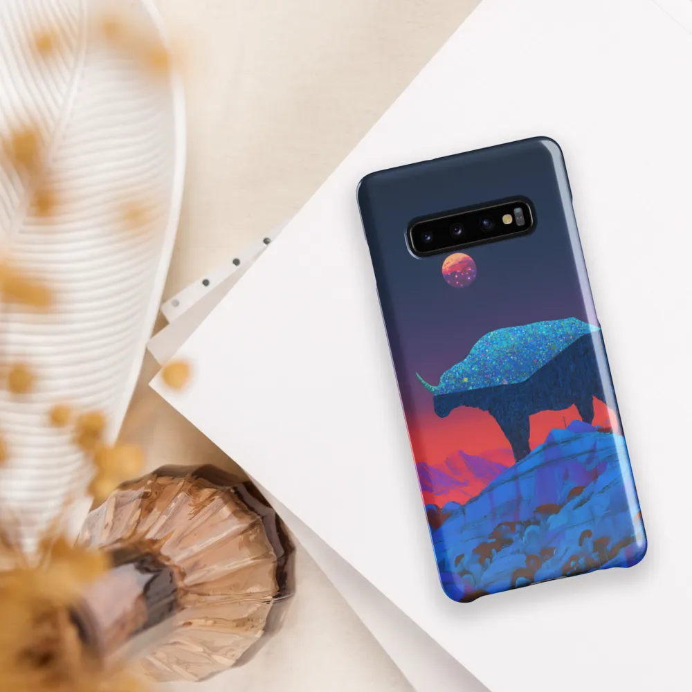 Luminous Bison Under a Celestial Sky | Phone Case |  S10 Plus | Snap Case | Glossy