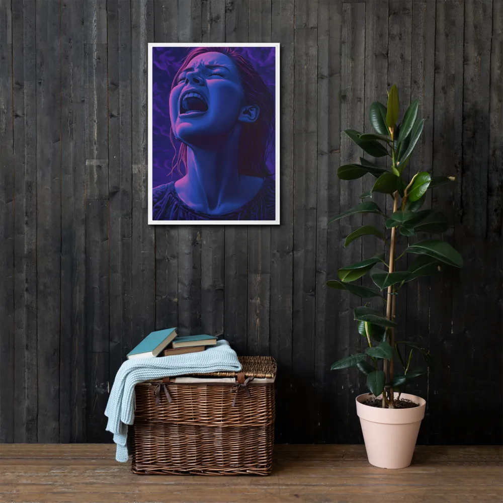 Echoes of Anguish | Canvas with White Frame | 20″×28″