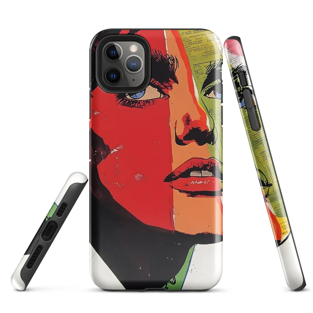 Vibrant Expressions: A Pop Art Portrait | Phone Case |  11 Pro Max | Tough Case | Glossy