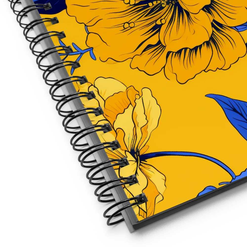 Vibrant Floral Harmony | Spiral Notebook