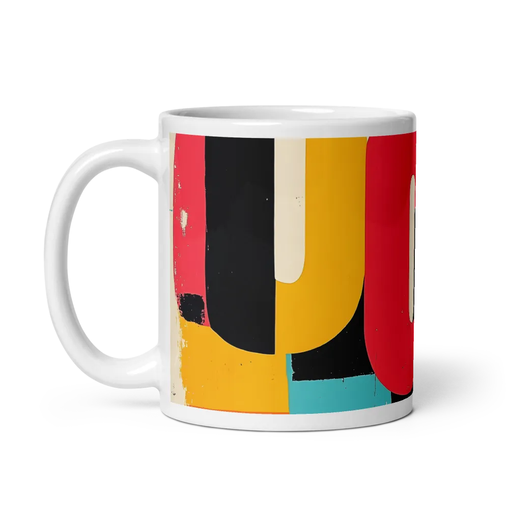 Colorful Curves: Numbers in Harmony | Mug with White inside | 11 oz