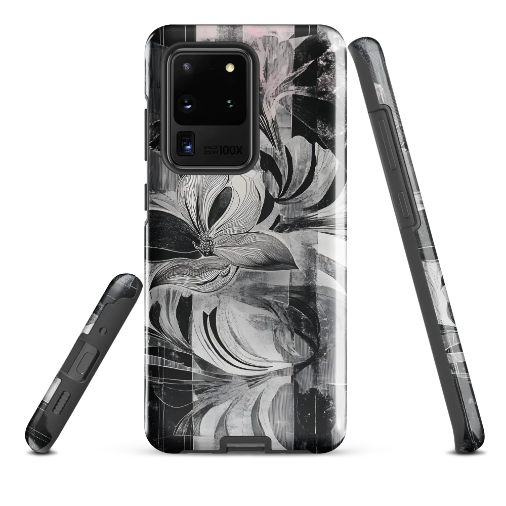 Floral Fusion in Monochrome