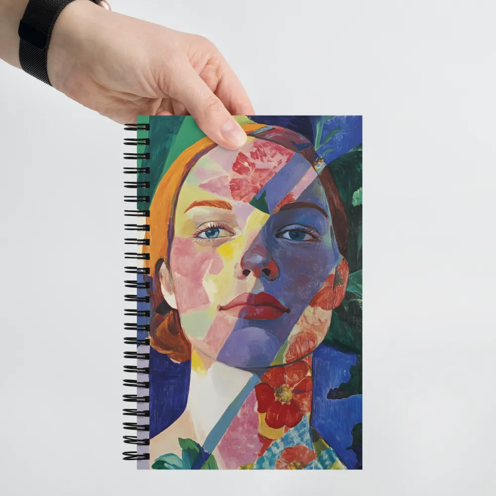 Portrait of Fragmented Beauty | Spiral Notebook