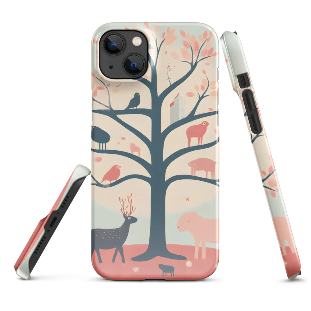Whimsical Tree with Playful Creatures